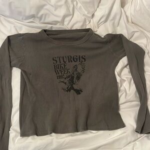 Sturgis bike week long sleeve gray